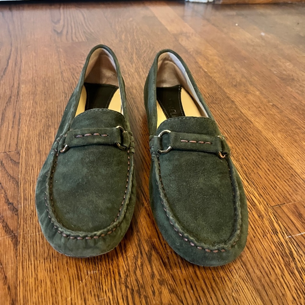 Women’s Vaneli Green Suede Loafers